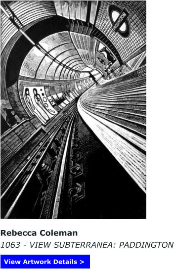Rebecca Coleman 1063 - VIEW SUBTERRANEA: PADDINGTON View Artwork Details >